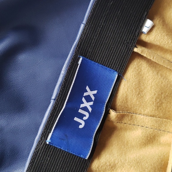 JJXX funky leather look purple high waist pants fully soft lined - Picture 8 of 10